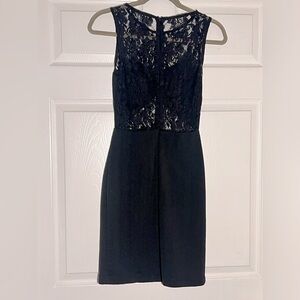 Ark & Co Lace Cutout Little Black Dress